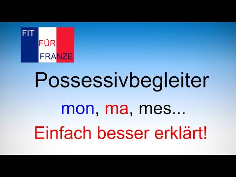 Possessivbegleiter im Französischen | Einfach besser erklärt | #französischlernen