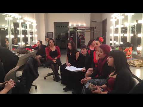 Leggz sining with her jazz group