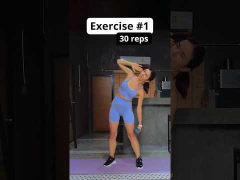 Most effective standing abs workout with dumbbells