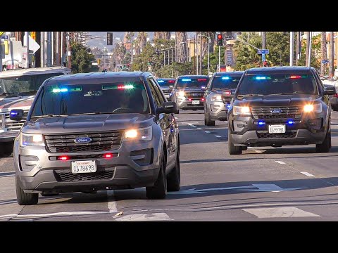LAPD Metro Units Responding Code 3 x9