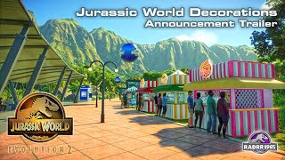 Jurassic World Decorations Announcement Trailer for Jurassic World Evolution 2