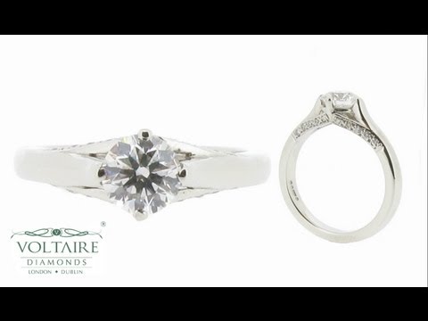 Handmade Compass Setting Engagement Ring - ER 1186
