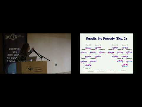 BCCCD20 Paper Session 5: Speech Perception