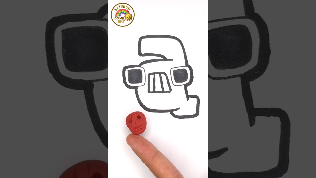 Alphabet Lore 🌈🅰️ a #alphabet #alphabetlore #clayart #short #gaming #tutorial