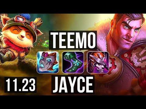 TEEMO vs JAYCE (TOP) | 2.7M mastery, Godlike | EUW Diamond | 11.23