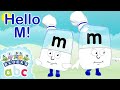 Officialalphablocks Say Hello To M Meet The Alphabet Phonics