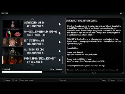 Skyrim Mod list 10, Male Orc Oathbreaker (First list for 2026) Enjoy