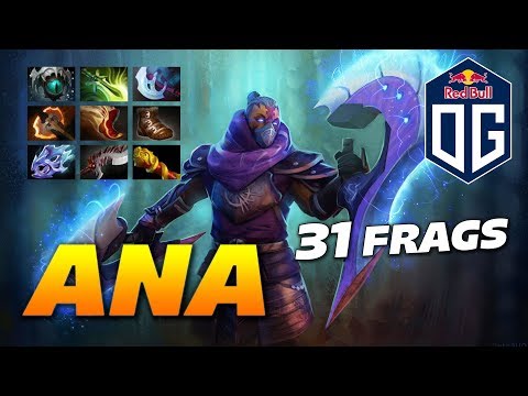 ANA ANTI MAGE 31 FRAGS 9 slotted Carry | Dota 2 Pro Gameplay