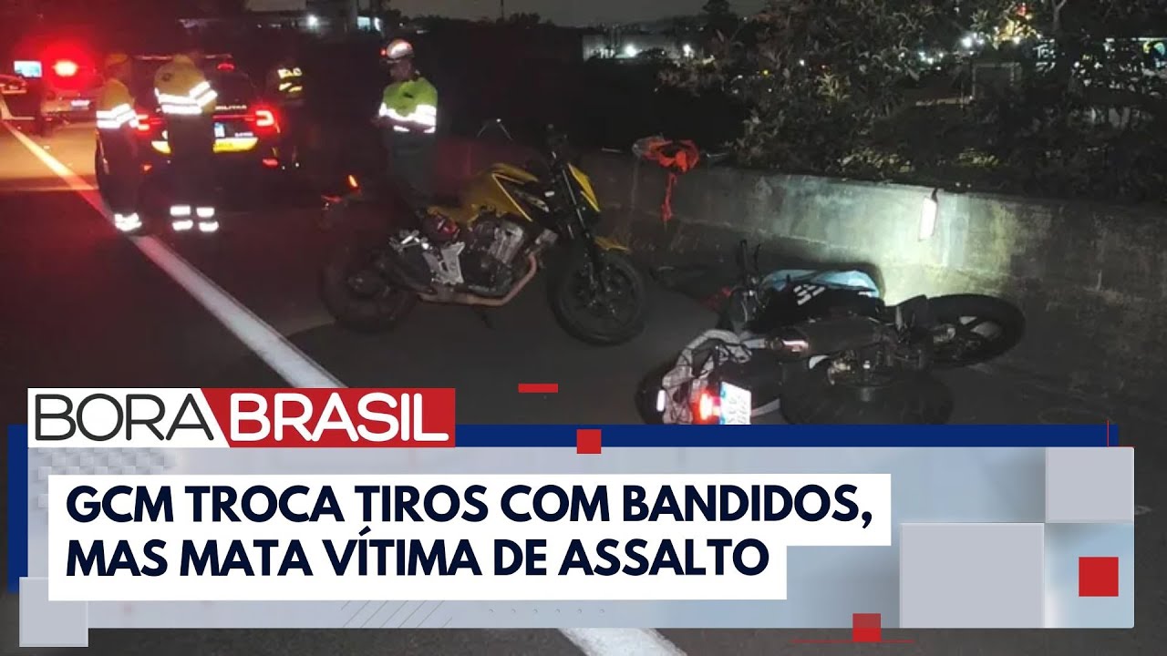 GCM troca tiros com bandidos, mas mata vítima de assalto em SP | Bora Brasil