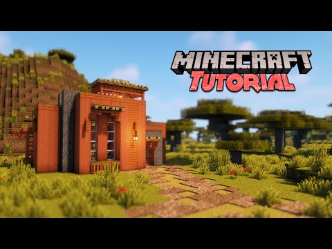 Insane Acacia House Build - Minecraft Tutorial