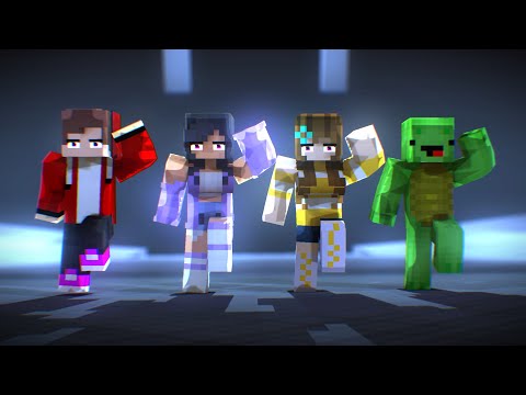 BELIEVER PROJECT FIRST MEET NEW FRIENDS APHMAU MIKEY VS JJ - MINECRAFT ANIMATION #shorts