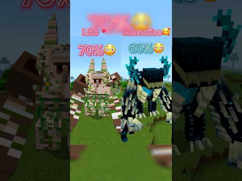 Golem VS Warden!!! #minecraft #warden #golem
