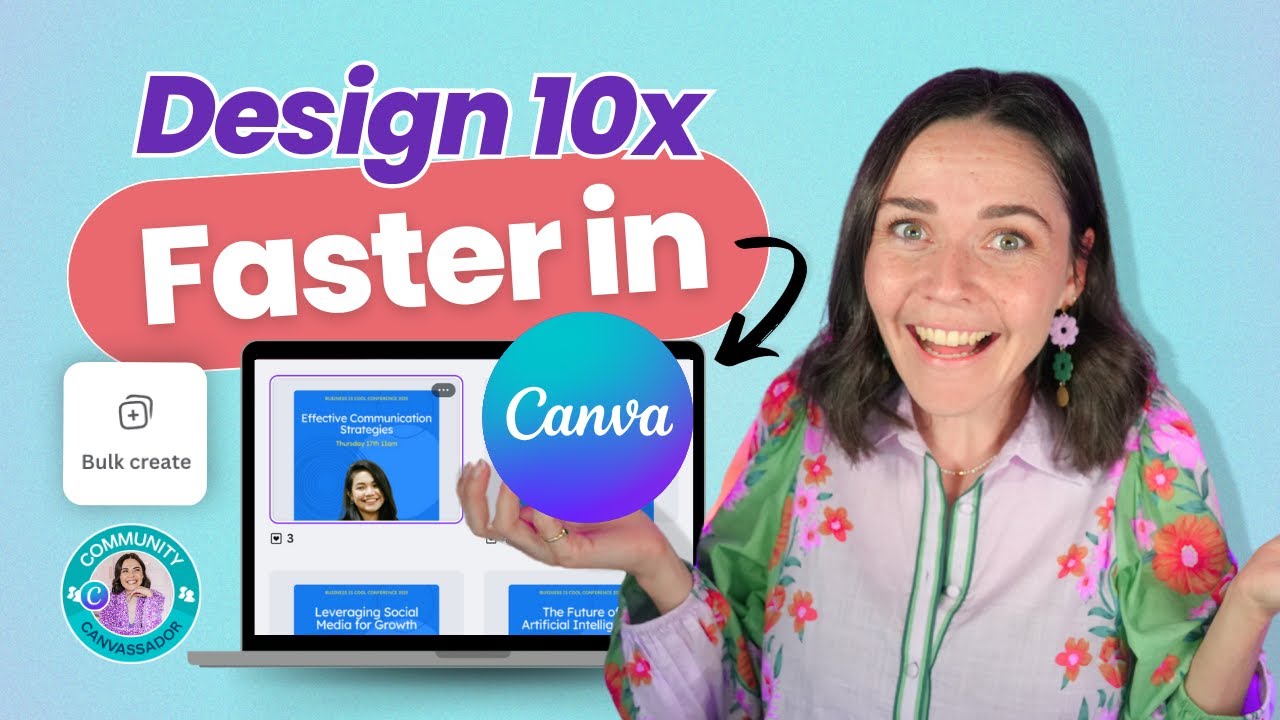 Create 20+ Canva Designs in ONE Click Using Bulk Create, Sheets + AI (2025 Canva Pro Tutorial)