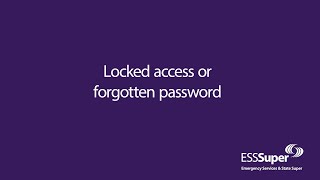 ESSSuper Members Online: Locked access or forgotten password