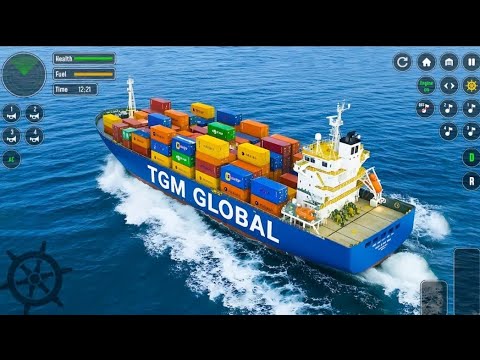 Real Cargo Ship Simulator 3D Gameplay 🚢 | Mobile Ship Simulator Android | Car Transportation Mission
