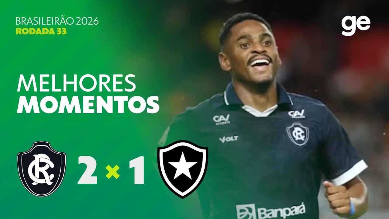 VÍDEO: gols e melhores momentos de Remo 2 x 1 Botafogo pelo Brasileirão 2026