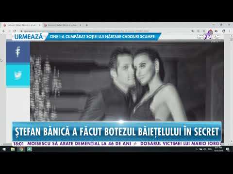 Ştefan Bănică şi Lavinia Pîrva şi-au botezat băieţelul în secret
