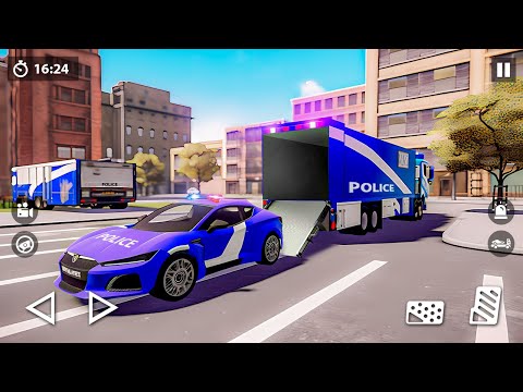 US Police Car Transporter Game (By Dolphin Games) Android Gameplay