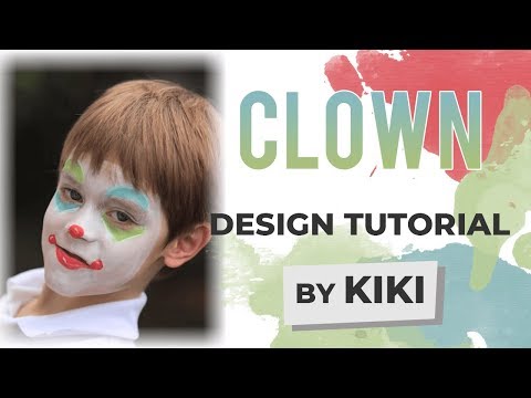Clown Face Painting Tutorial