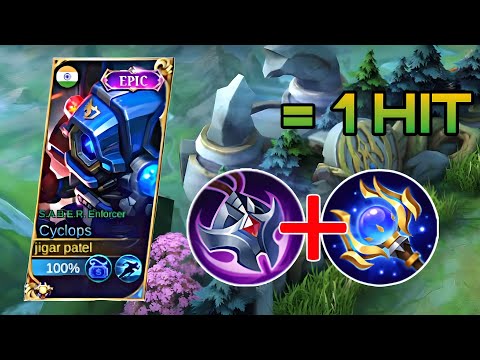 2X DAMAGE 😱🔥!! CYCLOPS NEW META BUILD 1HIT !! CYCLOPS BEST BUILD TERSAKIT 2023 !! MLBB