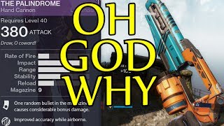 Destiny - THE PALINDROME GOD-ROLL IS HERE, Oh Boy. (Weekly Vendor Reset Palindrome God-roll)