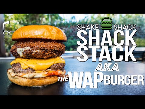 SHAKE SHACK'S SHACK STACK (aka THE WAP BURGER) | SAM THE COOKING GUY 4K