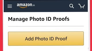 How To Add Photo ID Proof in Amazon.in Application