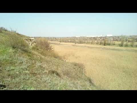River Upper Khortitsya, rocks near Zaporizhia.