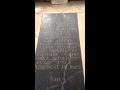 Dom Perignon's tomb at Hautvillers 