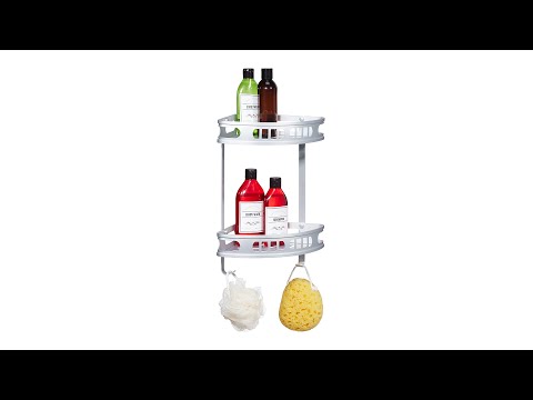 Badeckregal für Dusche Silber - Aluminium - 30 x 39 x 23 cm