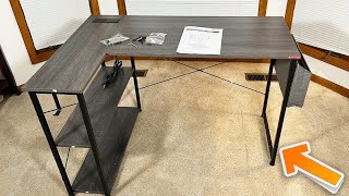 Mr IRONSTONE L Shaped Desk with Outlets & USB - User Review
