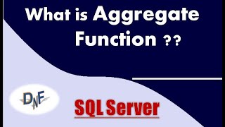 What is Aggregate Function in SQL Server and How it is working | #sql