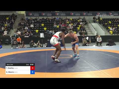 97 Kg Semifinal - Timothy Dudley, Sunkist Kids Wrestling Club Vs Kollin Moore, ORTC
