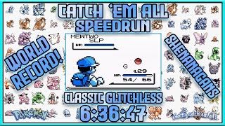 Pokémon Blue Catch &#39;em All Glitchless (Classic Rules) in 6:36:47  [Former World Record]