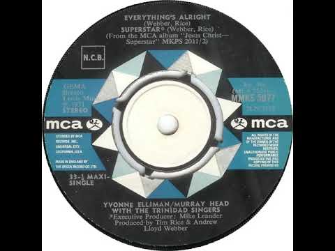 UK New Entry 1972 (25a) Murray Head with The Trinidad Singers - Superstar