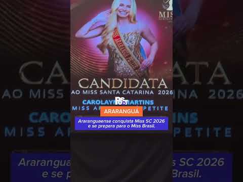 👑 Modelo de Araranguá vence Miss SC Petite 2026