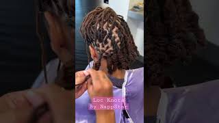 How to create loc knots for a bob #locs #locstyles