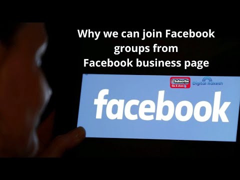 Why we can join Facebook groups from Facebook business page