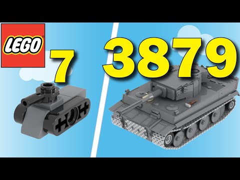 Lego Tanks in Different Scales - Size Comparison