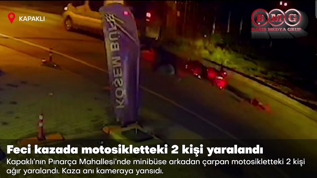 Feci kazada motosikletteki 2 kişi yaralandı