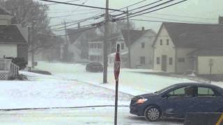 preview picture of video 'Winter Storm Janus hits Nova Scotia - Jan 22 2014'