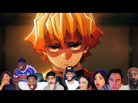 ZENITSU SCENE REACTION Compilation |Demon slayer trailer reaction, What we all thought!