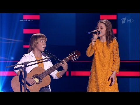 The Voice Kids RU 2016 Julia & Artyom — «Une Vie D’Amour» | Голос Дети 3. Ю.Сиринько и А.Колесников