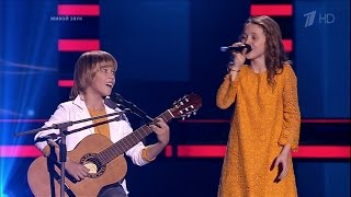 The Voice Kids RU 2016 Julia & Artyom — «Une Vie D’Amour» | Голос Дети 3. Ю.Сиринько и А.Колесников