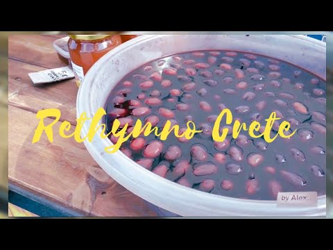 KRETA (CRETE) Rethymno - Der WOCHENMARKT am Samstag. The market at Saturday Kreta ,Crete