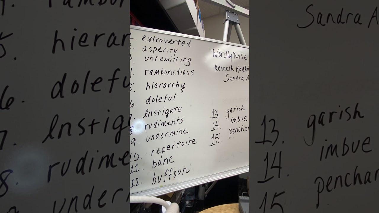 Wordly Wise by Kenneth Hodkinson & Sandra Adams Lesson 1