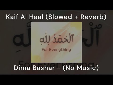 Kaif Al Haal - Slowed to perfection (Listen While Studying) Dima Bashar (No Music)