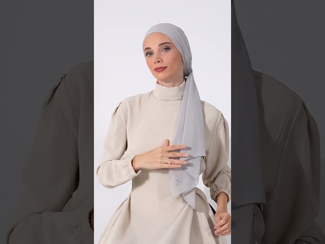 توربان شيفون مع قبعة داخلية