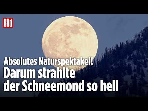 SCHNEEMOND: Warum dieser Vollmond heller wirkte als alle anderen