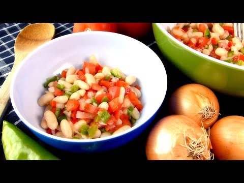 Recetas de Ensalada de judías blancas, chorizo y hierbas